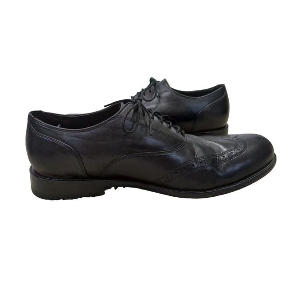 Cole Haan Air Pitney Oxford Shoe Mens 8.5 Black Wingtip Leather Lace Up Business - Picture 6 of 11